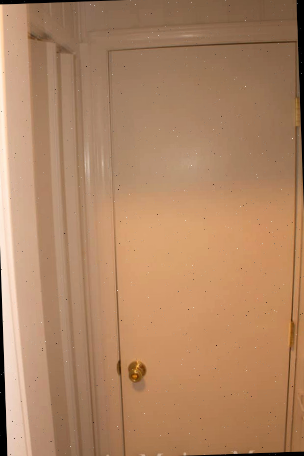 Uma visão próxima de uma porta