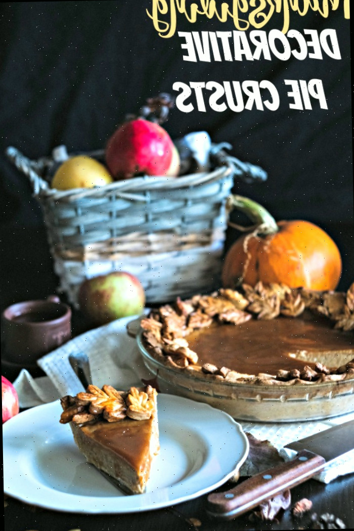 Ideias decorativas de crosta de torta para o Dia de Ação de Graças