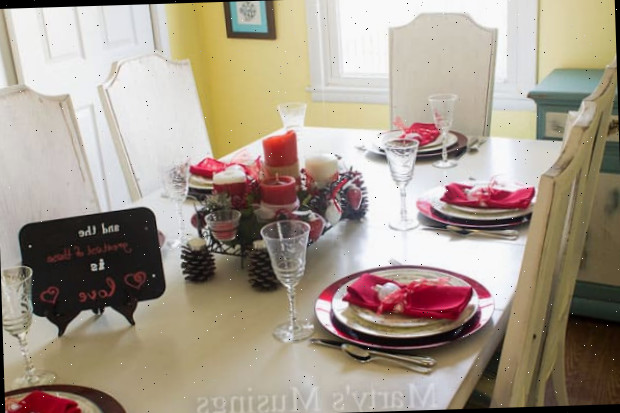 Decoração de Mesa para o Dia dos Namorados
