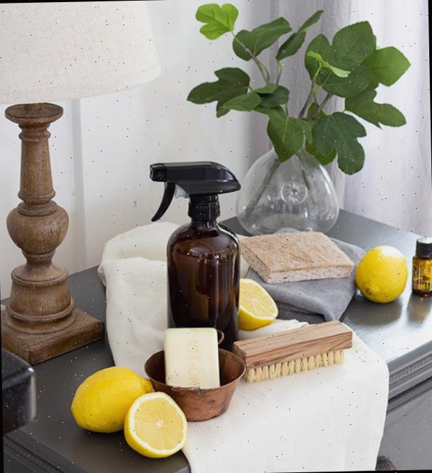 Produtos de limpeza completamente naturais para utilizar na organização da primavera