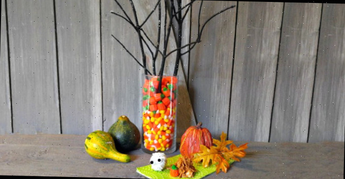 Centro de Mesa com Doce de Milho - Exibição de Mesa para Festa de Halloween com Doce de Milho