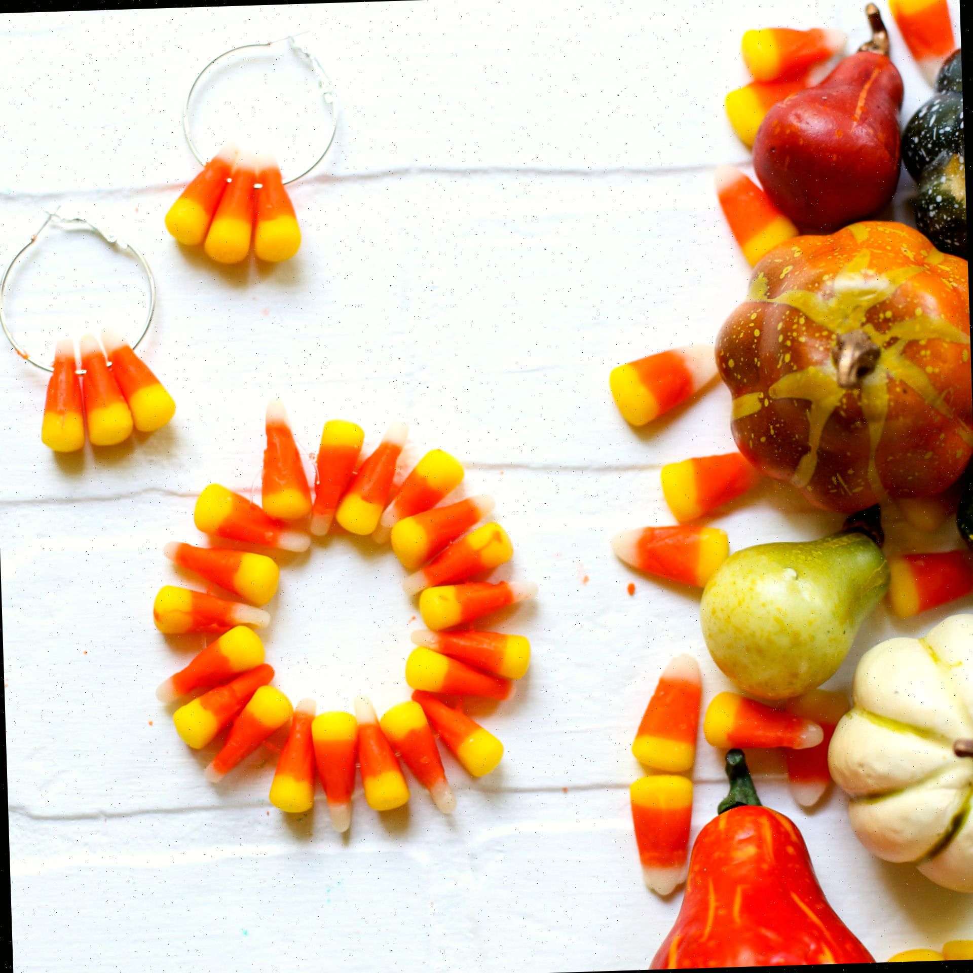 Ideia de Artesanato com Joias de Pulseira e Brincos de Doces de Milho