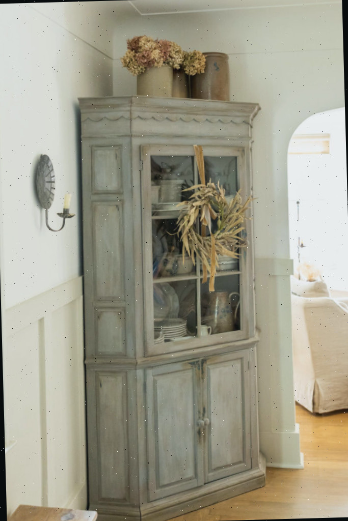 Ideias de decoração para o aparador de canto no outono
