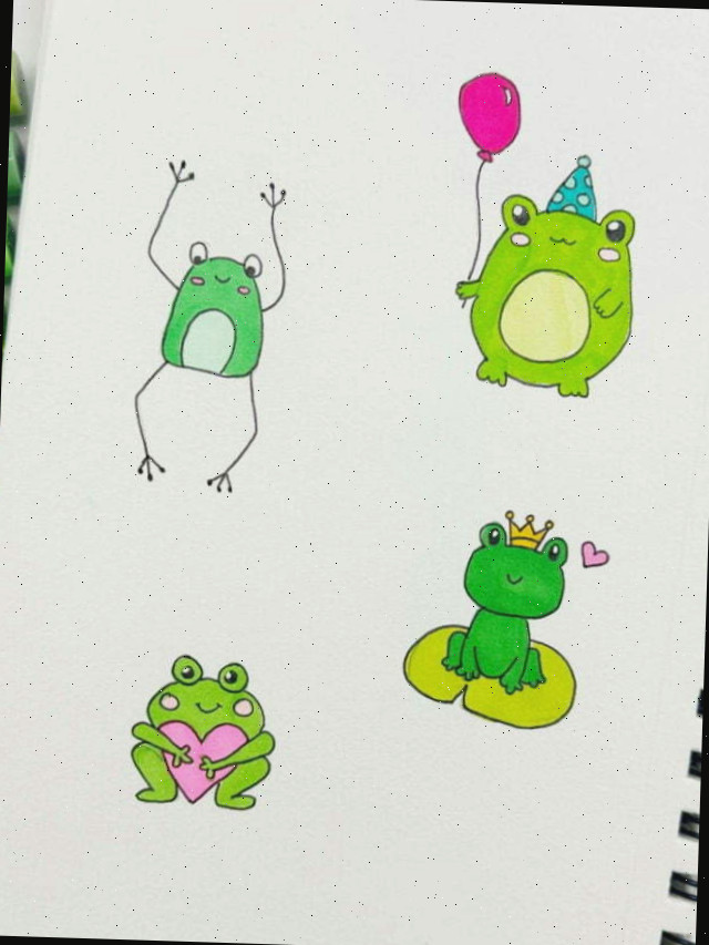 7 Sapos Fofos para Desenhar (Acessível para Iniciantes)