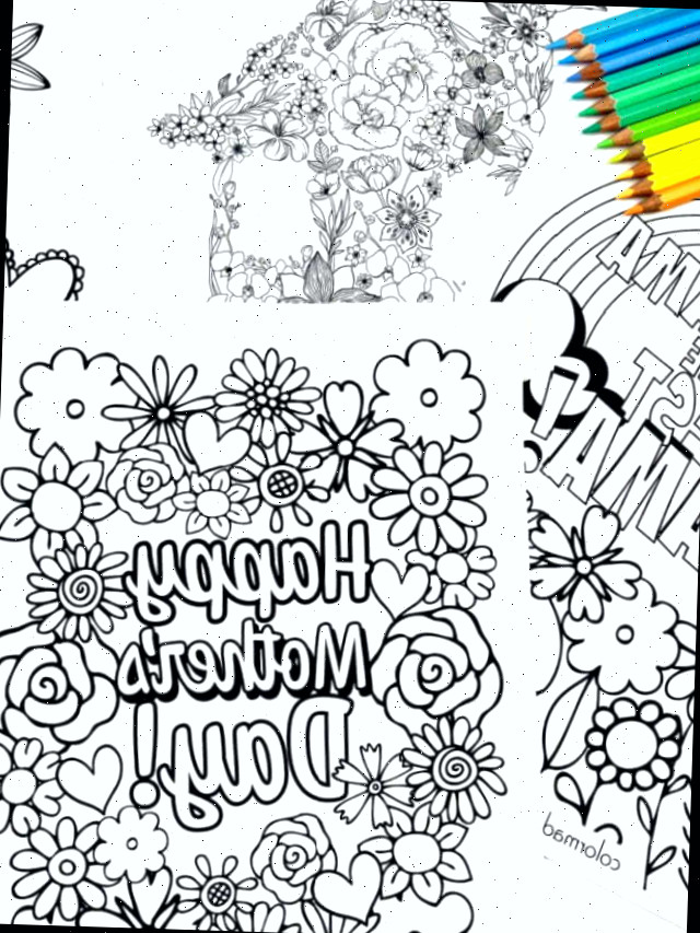 Páginas para Colorir do Dia das Mães para Crianças e Adultos • Color Made Happy