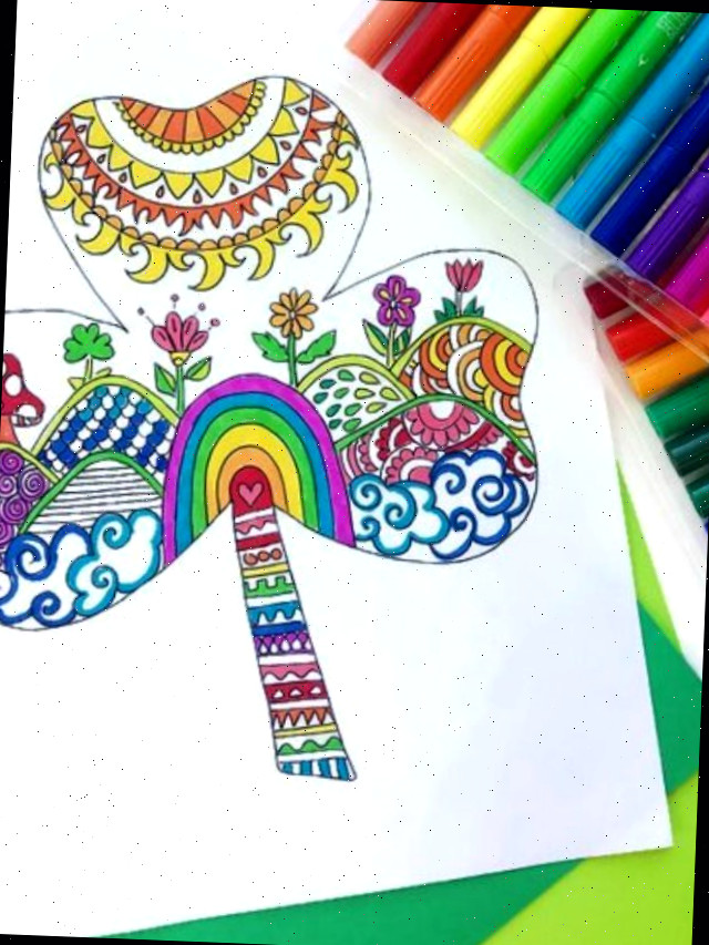 Página de Colorir do Dia de São Patrício