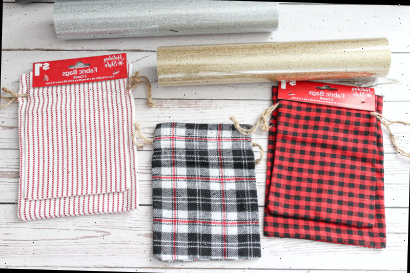 Sacolas para presentes de Natal DIY com HTV