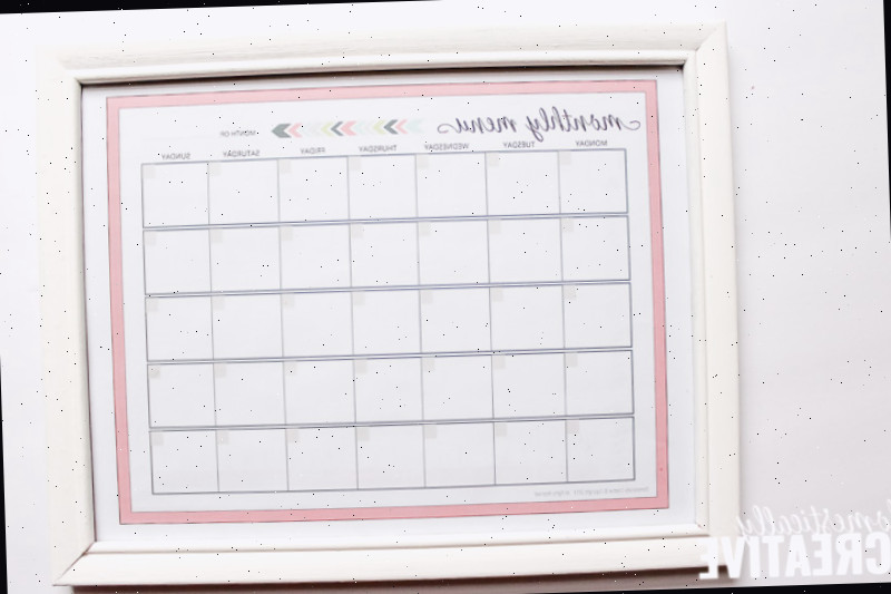 Menu Magnético Apagável DIY