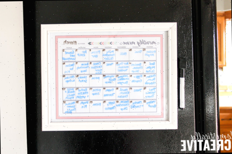 Menu Magnético Apagável DIY