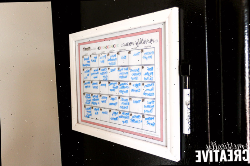 Menu Magnético Apagável DIY