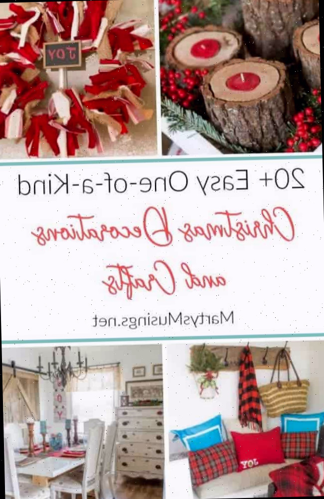 20+ decorações e artesanatos de Natal simples e distintos