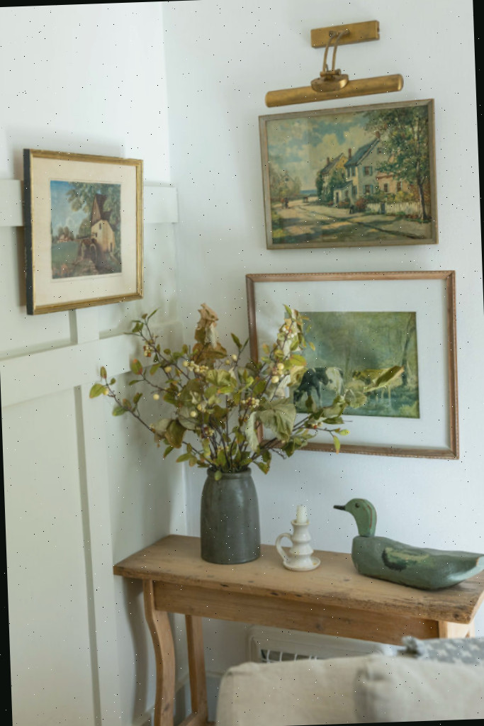 Arte decorativa da visita de casa no outono