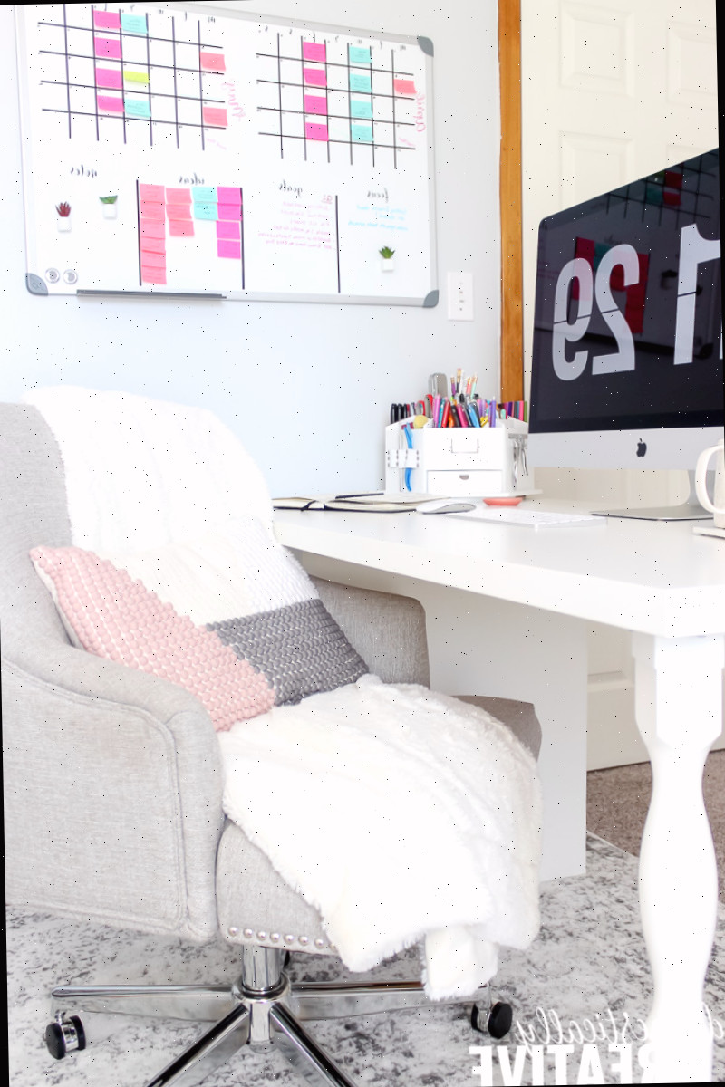 Revelação de Escritório Feminino em Blush, Cinza e Preto