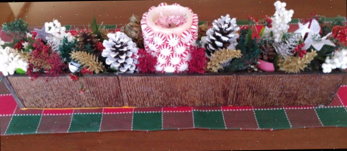 Peça central de Natal faça você mesmo