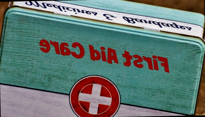 Conjunto médico de primeiros socorros Conjunto de cuidados de primeiros socorros