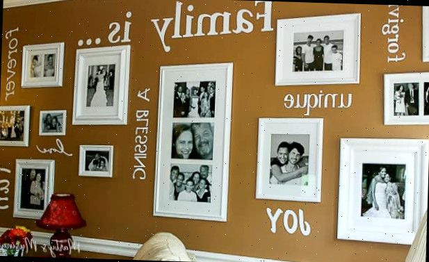 Como Fazer uma Parede de Galeria com Fotos da Família