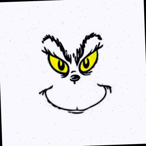 Molde do rosto do Grinch
