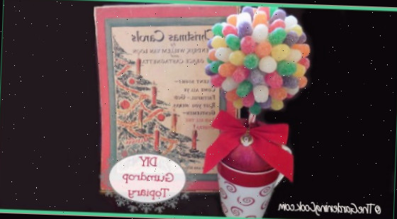 Topiário Miniatura de Goma Caseira