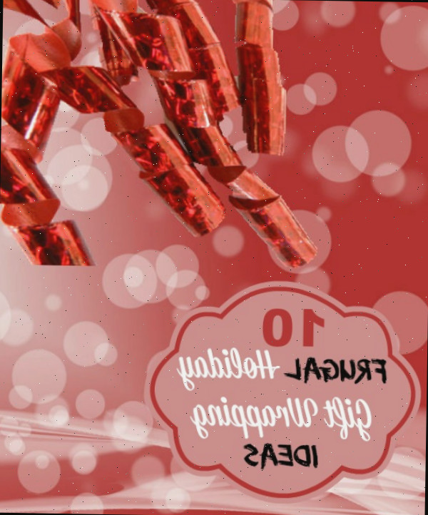 10 Maneiras legais de economizar dinheiro na embalagem de presentes de Natal - thegardeningcook.com/frugal holiday gift wrapping