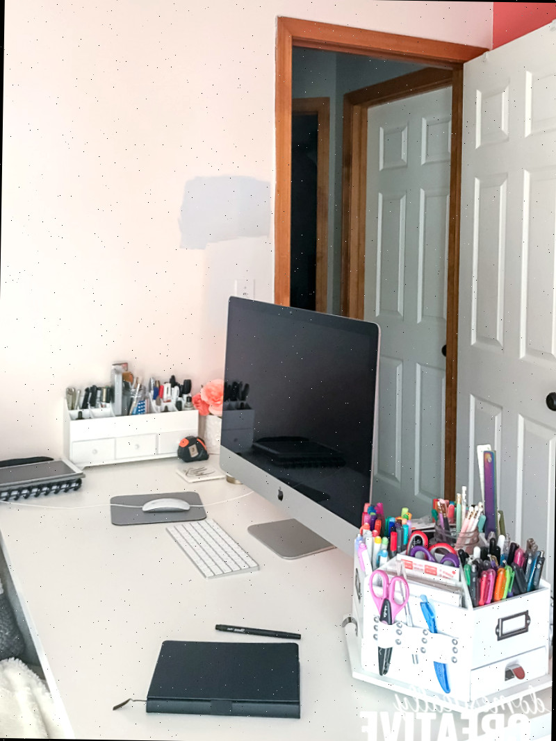 Plano e Ideias da Transformação de um Escritório Feminino e Elegante Antes