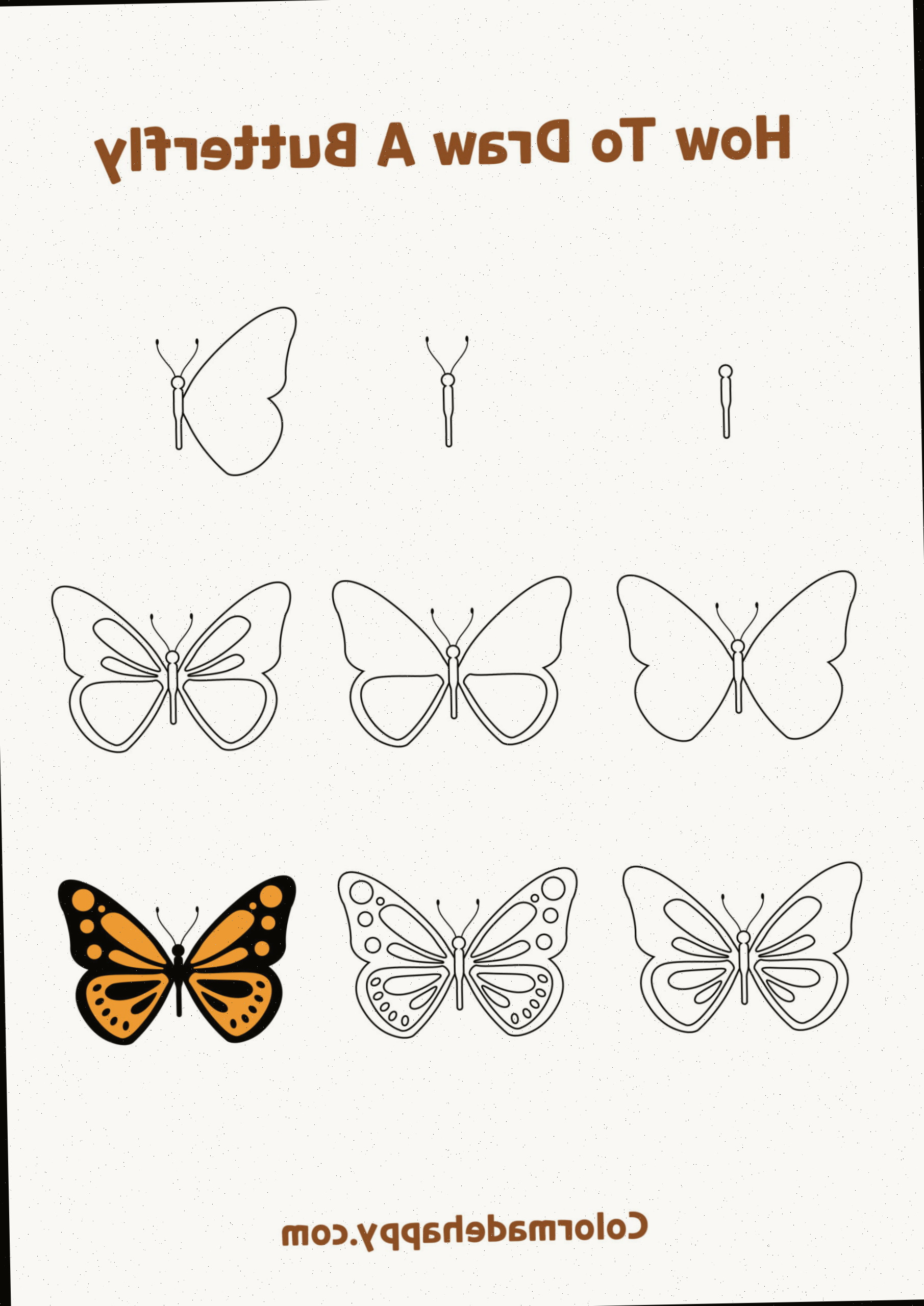 Como Desenhar uma Borboleta
