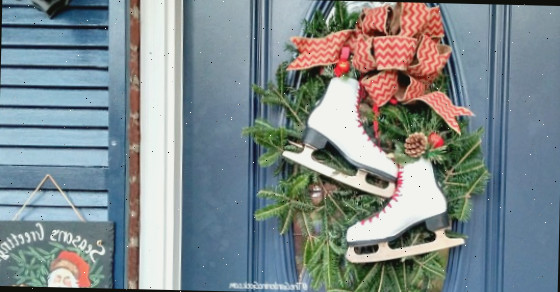 Guirlanda Festiva de Patins de Gelo