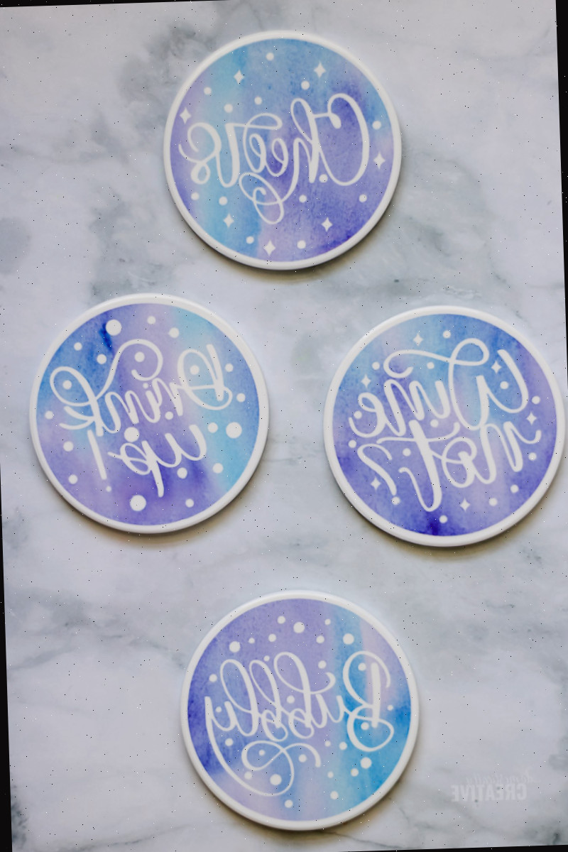 Porta Copos DIY com Tinta Infusível