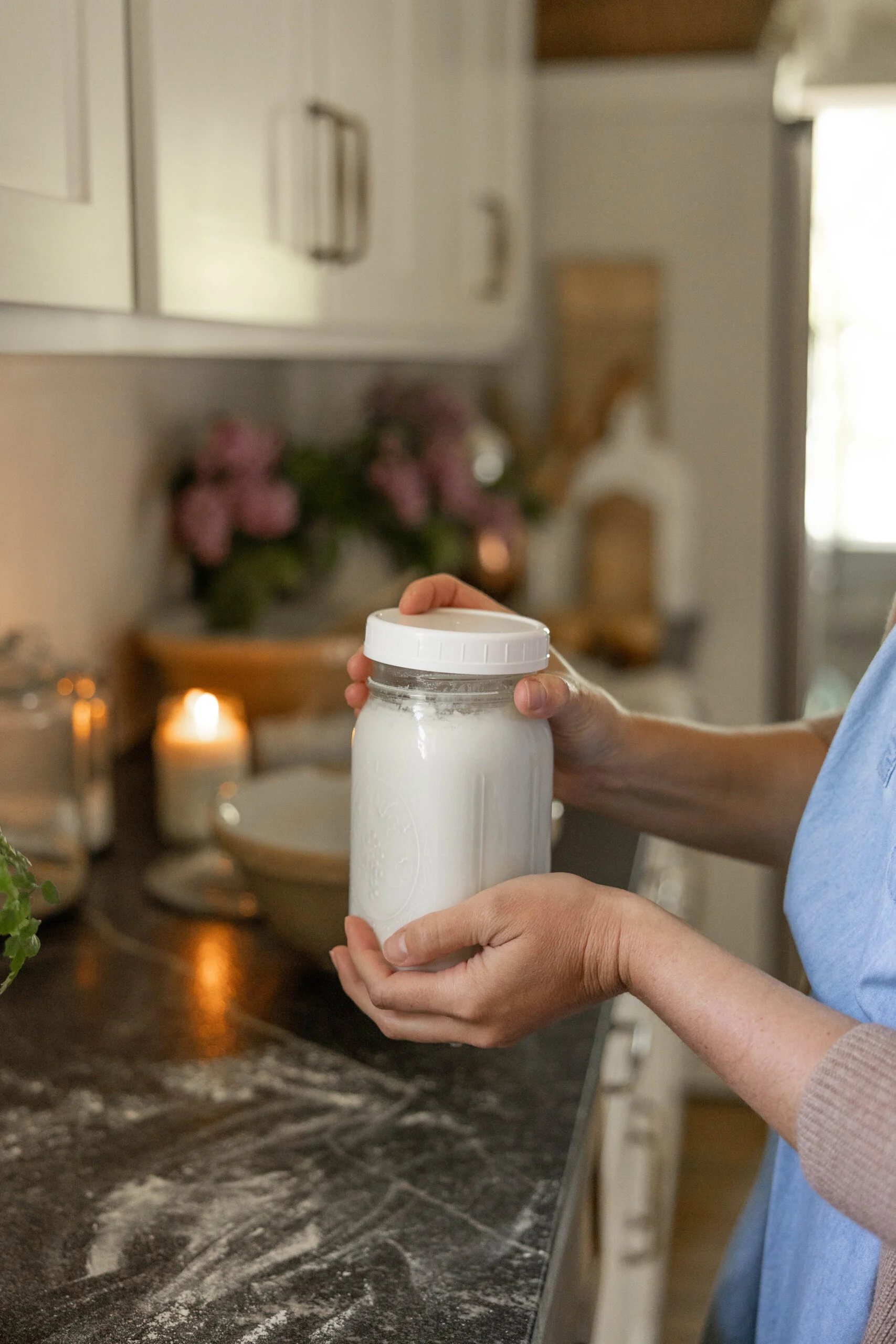 Kefir Caseiro para Receita de Smoothie