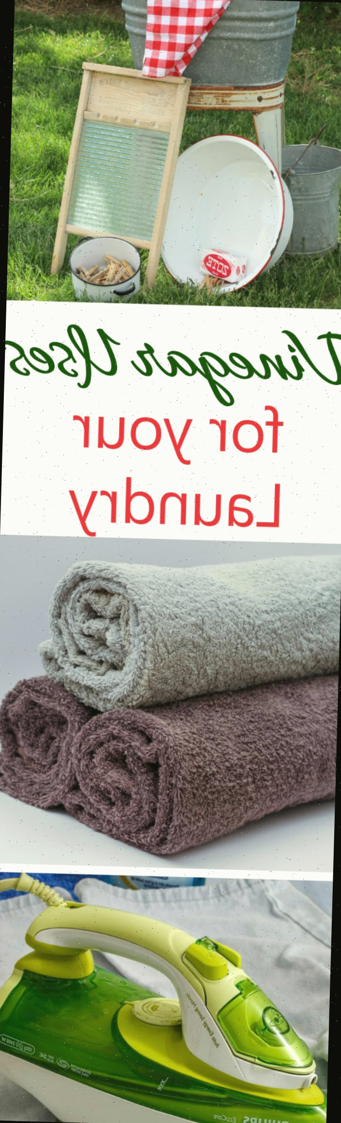 O vinagre pode ser utilizado de várias maneiras para limpar a lavanderia