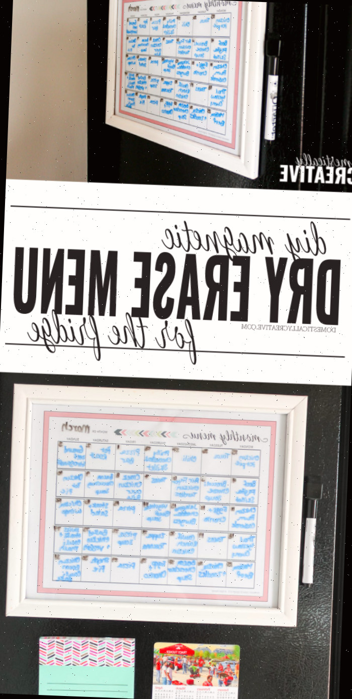 Menu Magnético Apagável DIY