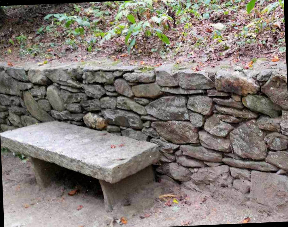 Banco de jardim de meditação
