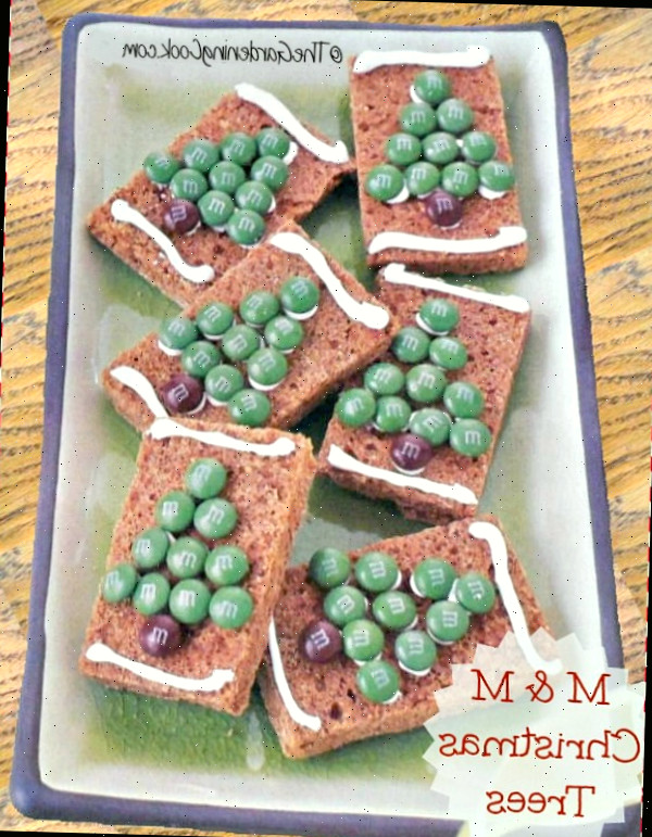 Biscoitos de Natal de Gengibre com M & M