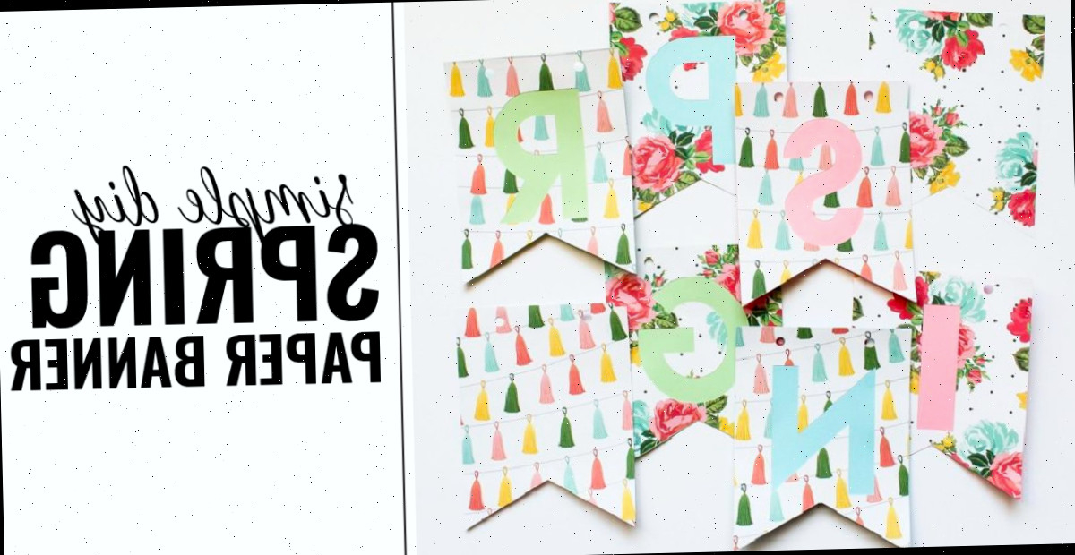 Bandeira de Primavera DIY Simples