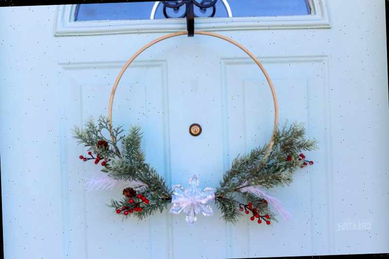 Projeto DIY de Guirlanda Simples com Folhagem Perene
