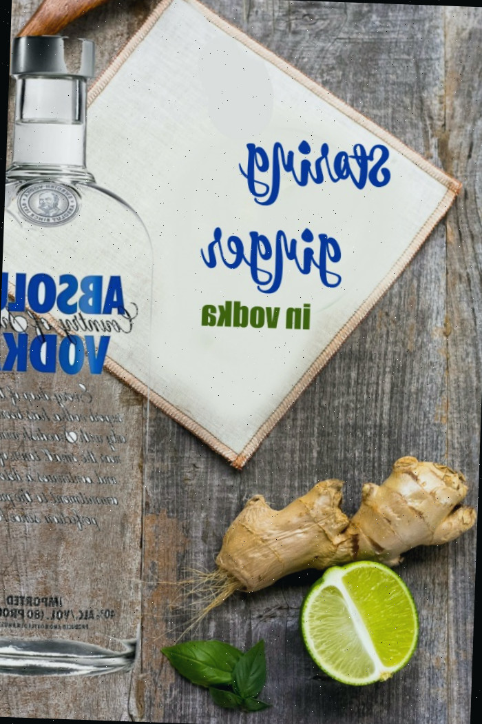 'Truques de cozinha — armazenar gengibre na vodka