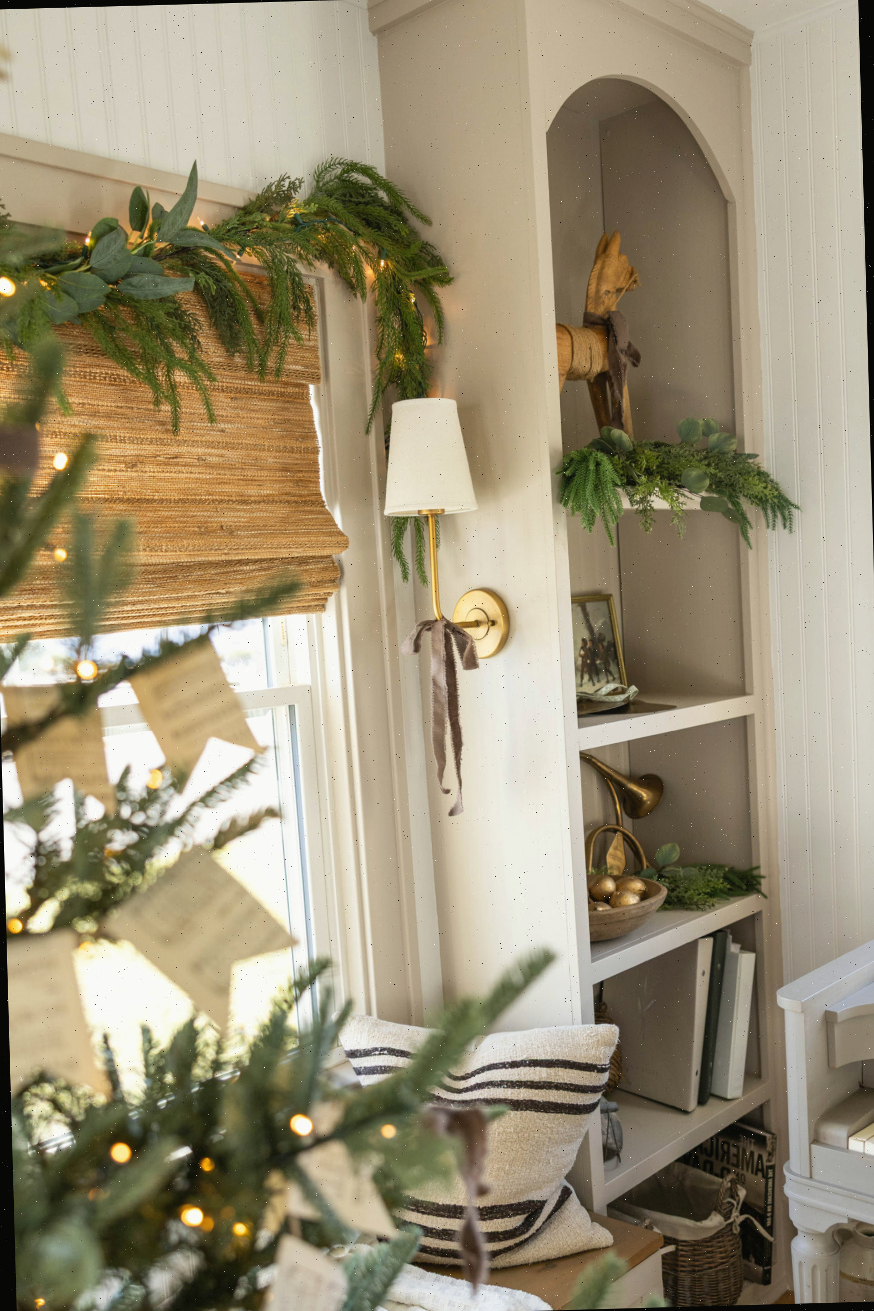 Decoração de Natal na sala de sol