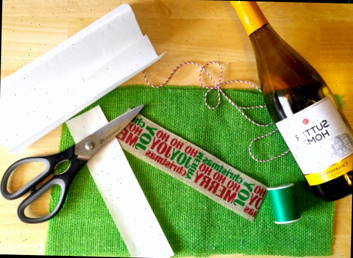 Materiais para o saco de garrafa de vinho em golpe