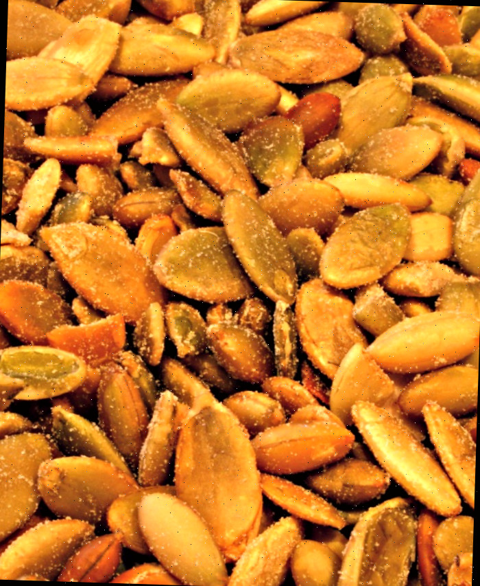 Sementes de abóbora tostadas e salgadas