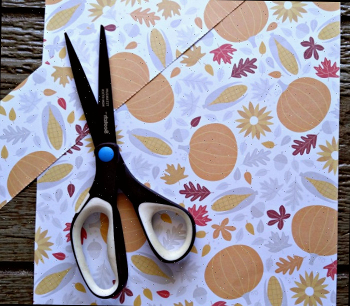 Corte o papel no tamanho certo
