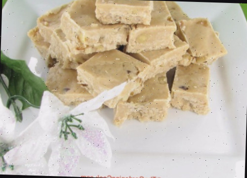 Fudge vegano de manteiga de amendoim
